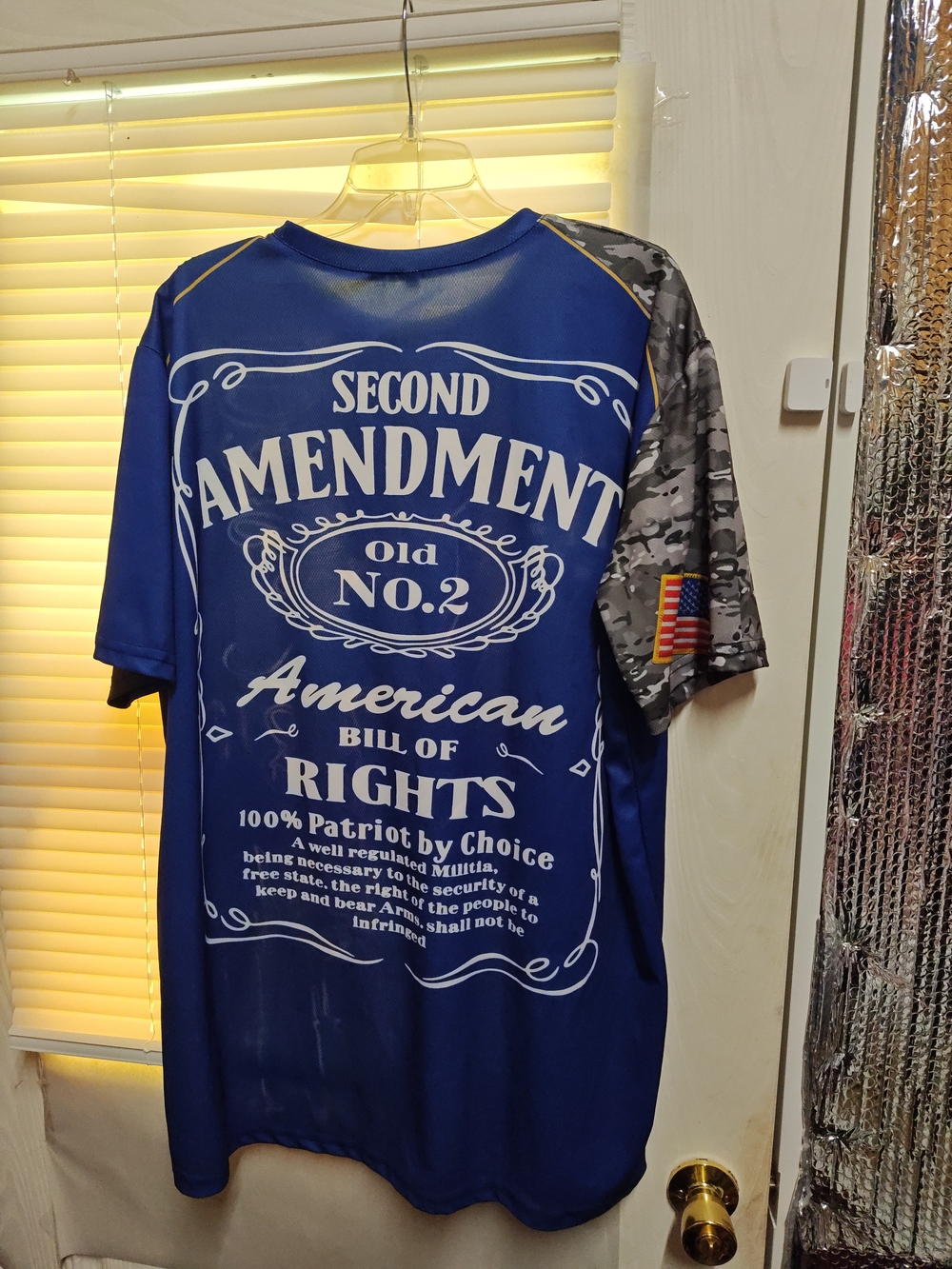 We The People Blue and Black Graphic Men’s Shirt - Picture 3 of 3